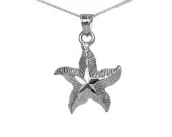 Sterling Silver Starfish Necklace