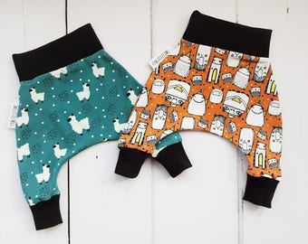 New baby clothes, newborn baby clothes, baby harem pants, organic baby clothes, baby joggers, gender neutral baby