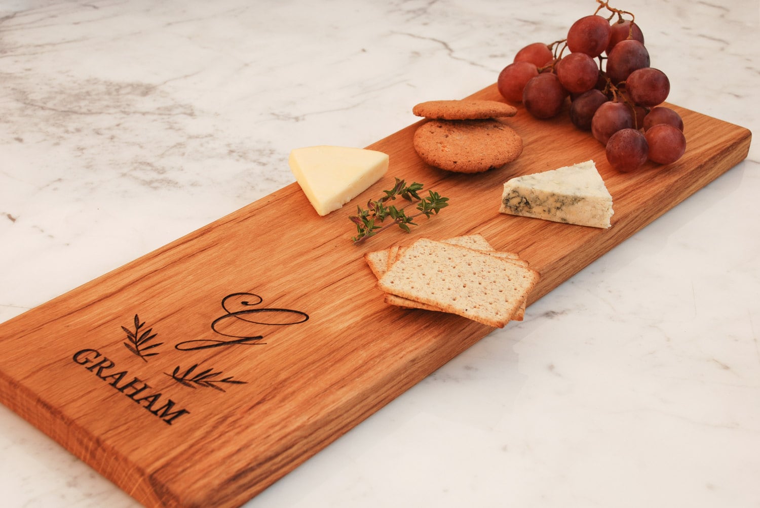 Monogram Cheese Board Personalized Bridal Gift Engraved Best