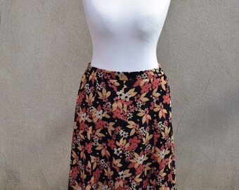 Vintage Gor-Ray floral print midi skirt, 1970s
