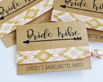 Elastic Hair Tie//Creaseless Hair Tie//Bachelorette Party Favors//Bride Tribe Hair Ties