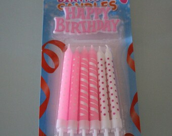 Birthday CANDLES X 12 roses