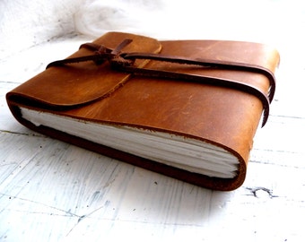 Leather Sketchbook. Leather Journal. Landscape Journal