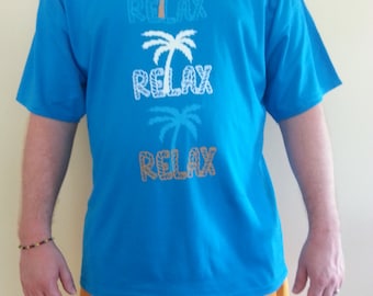 Relax Tee - Blue, Yellow, or Lime Green