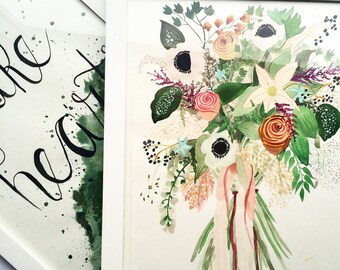 Custom bouquet portraits