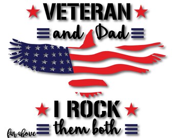 Dad veteran svg | Etsy