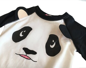 5T Girls' Floppy Ear Panda Shirt
