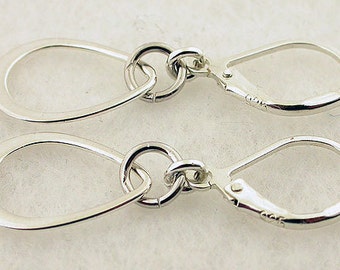 Sterling Silver Earrings Lever Back Earrings 01