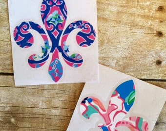 fleur de lis decal / lilly decal / mardi gras / louisiana decal / Vinyl decal / Car decal / Car sticker / Yeti cup sticker / yeti cup decal