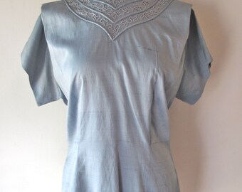 1940s Blouse w/ Embroidery