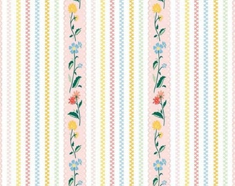 EXTRA 20 30% OFF Penny Rose Fabrics “Bunnies and Cream” Pink Stripe