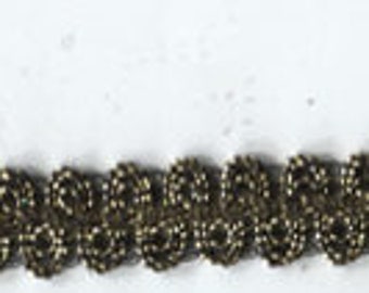 1/2" Antique Gold Gimp Braid Fabric Trim 20 Yards