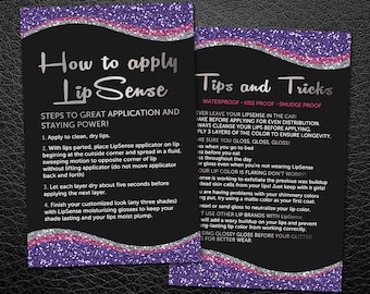 LipSense Application Cards LipSense Tips and Tricks LipSense