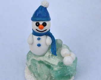 Willie - OOAK Snowman Sculpture