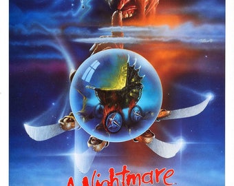 A Nightmare on Elm Street 5 1989 Cult Vintage Horror Film Movie Poster A3 A4