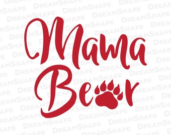 Download Mama bear svg mama bear cut file mama bear text mama