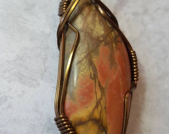 Cherry Creek Jasper Cabochon Necklace
