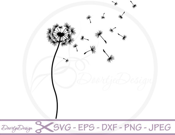 Download Dandelion SVG vector files for cricut floral cutting files