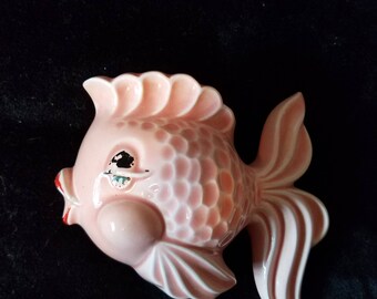 California Pottery Fish Wall Pocket