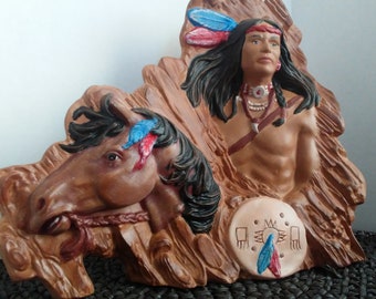 Indian Warrior with horse