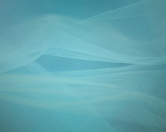 Peri Blue Tulle Fabric 56" Wide Per Yard