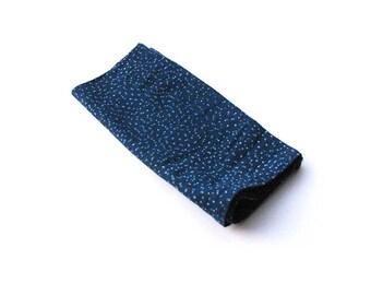 Blue Napkin Navy indigo table cloth napkins block print napkins organic cotton table linens shabby chic dining table napkin set - DOTS