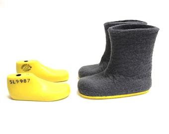 Bambini feltro Boots - Stivali di colore Custom - contrasto colore Sole stivali di gomma - 30 colore feltro Boot - Mix e Match colori - Custom made bambini dimensioni