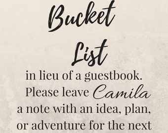 Bucket List - Graduation