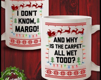 Todd And Margo Couples Coffee Mugs Funny Ugly Christmas Sweater Mug Xmas Vacation Gift