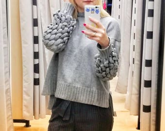 Strickjacke Grobstrick- Strickpullover- Knitted Cardigan- Hand Knit Sweater- Knitted Sweater- Chunky Knit Cardigan