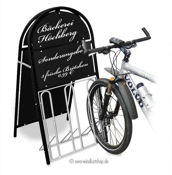 ABoard Bike Rack Advertising Sign Pavement Sign Business