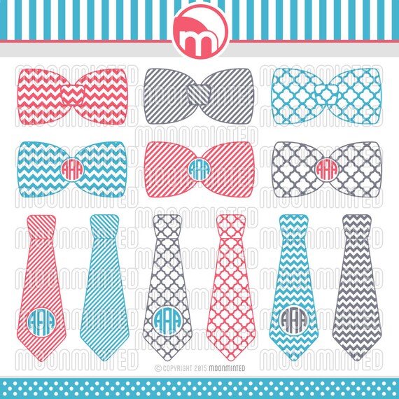 Download Necktie & Bow Tie SVG Cut Files Monogram Frames for Vinyl