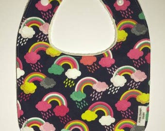 Baby bib - rainbow - baby shower gift idea