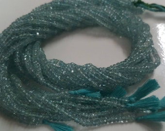 3mm Aquamarine Sky Blue Gemstone Beads AAA grade Full Strand 31 Carat of 16inch Pick your Quantity: Beryl , Fine Quality (L11-1)