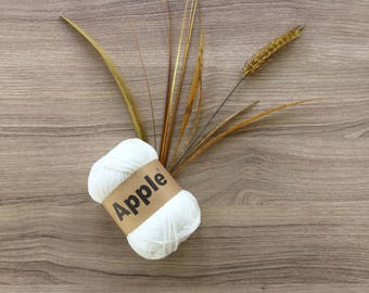 Apple yarn,crochet yarn,yarn for summer,organic cotton yarn