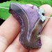 Lilac Purple & White Dragon Vein Fire Agate Druzy Geode Pendant - Size:38x33x6mm - Enhance Creativity, Open Lower Chakra, Increase Passion!