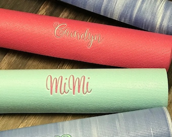 Personalized Yoga Mat 1/4" Thick Yoga Mat Super Sticky Yoga Mat