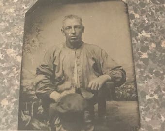 Vintage Tin Type Photograph