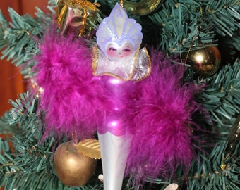 Hand Blown Glass Italian Christmas Ornament