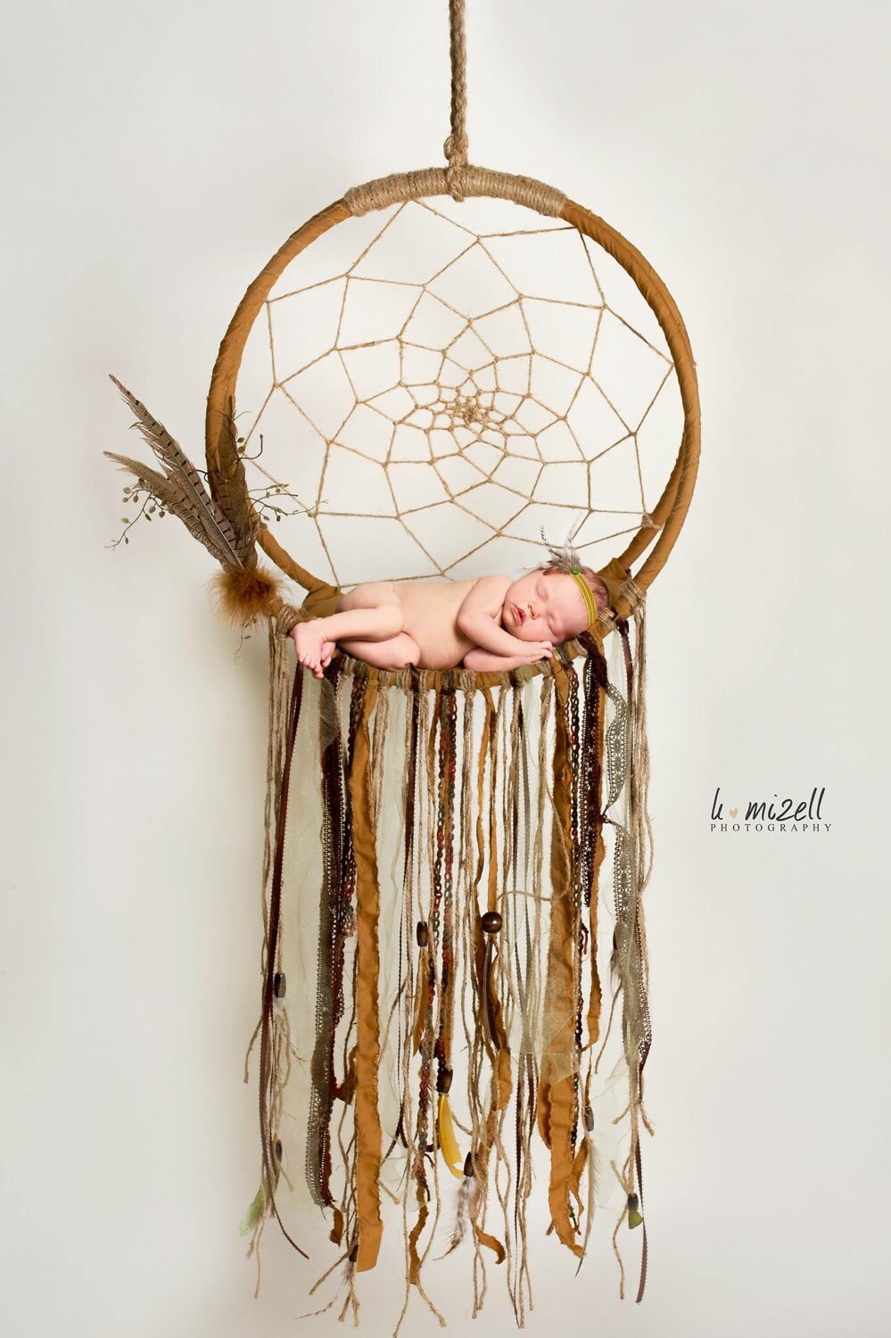 Rustic Dream Catcher Newborn Photo Photography Prop Bohemian