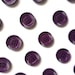 5 Purple Plastic Buttons, 21mm