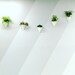 Pyramid Wall Planter White Porcelain Geometric Minimal Wall Container MADE TO ORDER