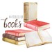 Watercolor Book Clip Art, Vintage Book Clipart, Novel Illustrations, Old Book Clipart, Storybook
