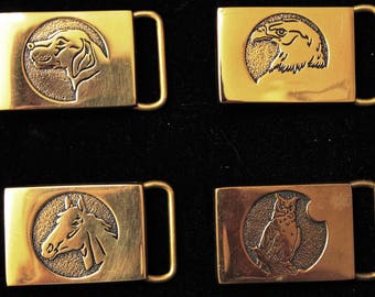 Vintage Brass Belt Buckle