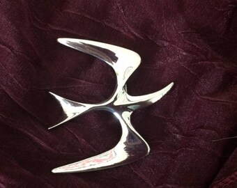 Vintage Sarah Coventry Silver Soaring Bird Brooch