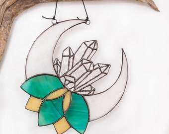 Stained Glass Moon Crystal