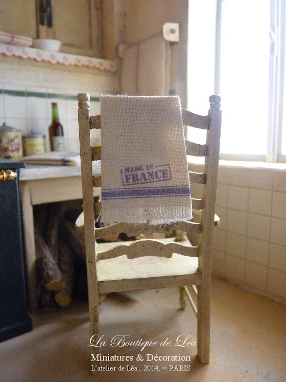 Items Similar To Made In France Miniature Kitchen Towel Blue French   Il 570xN.565042090 Pm1k 