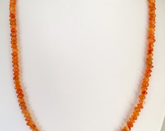 Orange Chalcedony Necklace
