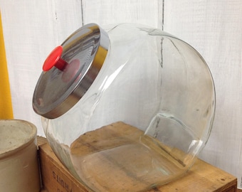 Large vintage general store glass jar
