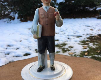 Sleepy Hollow Vintage. Beautiful Ichabod Crane Scmid Music Box Headless Horseman